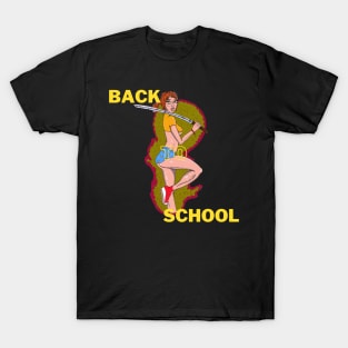 Back To School Punk Katana Girl T-Shirt